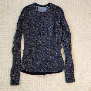Lululemon Black and White Long Sleeve Sweater